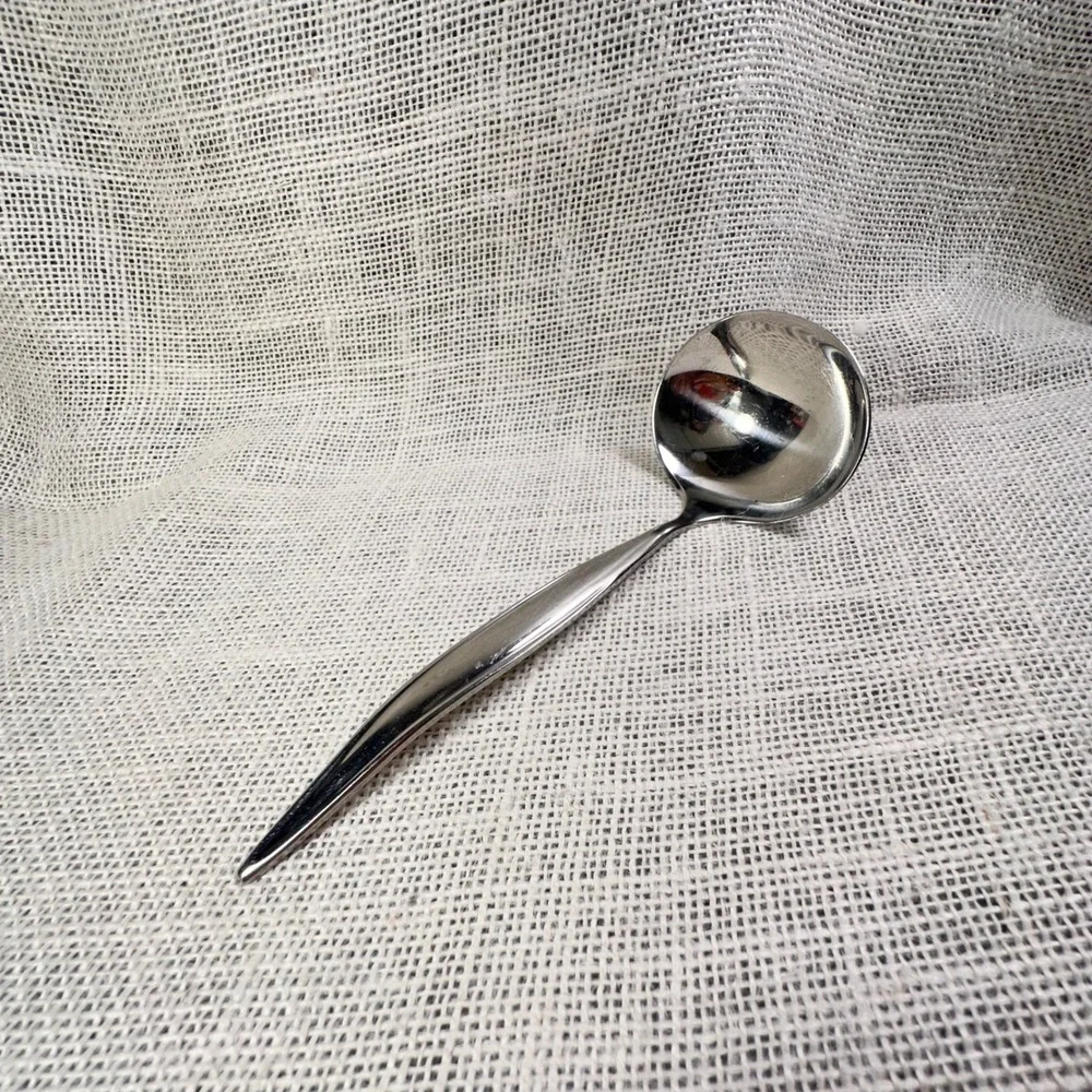 Ebbtide Soup Ladle Solid Stainless USA Replacement Flatware Silver 7 Inch